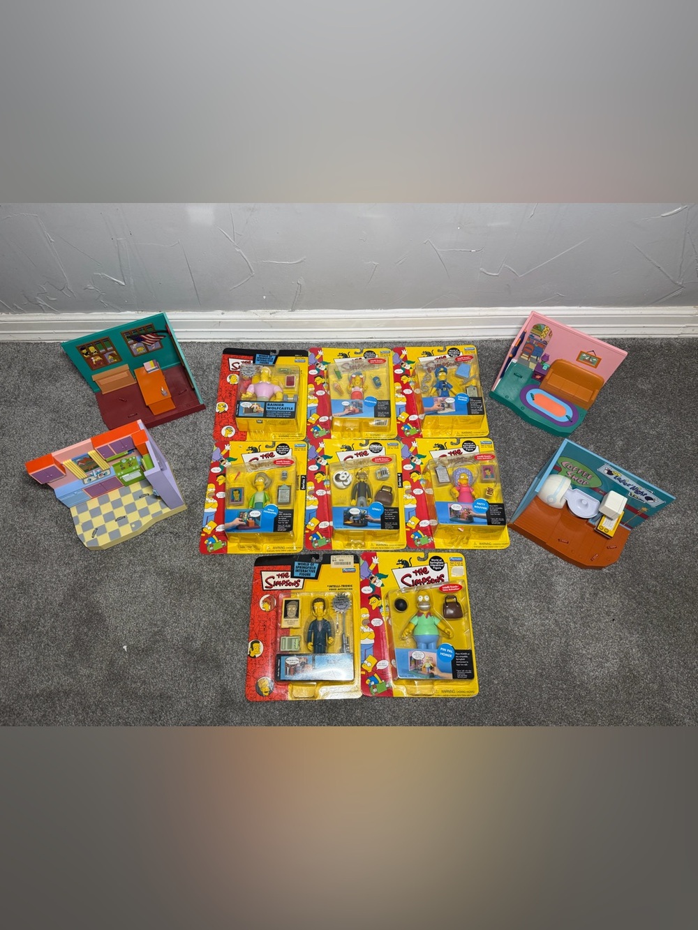 The simpsons playmates & playsets lot